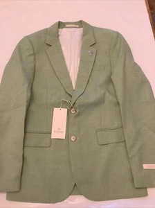 Scotch & Soda Mens Pastel Green Melange Blazer Size S - Picture 1 of 5