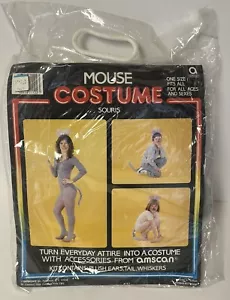 Costume topo vintage anni 80 kit accessori Souris Amscan nuovo completo sigillato - Foto 1 di 4