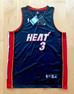 Official NBA Dwayne Wade #3 Miami Heat Authentic Jersey (Size 52) NWT - Picture 1 of 6