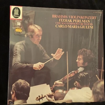 ITZHAK PERLMAN violin - BRAHMS Concerto - Giulini - EMI QUAD ST LP IN SHRINK - Image 1 of 4