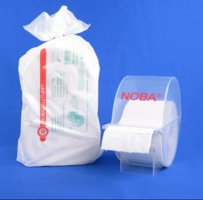 Zellstofftupfer 4 x 5 cm und Spender, 1000 St. Nobazell Zelletten Pads, Nobamed