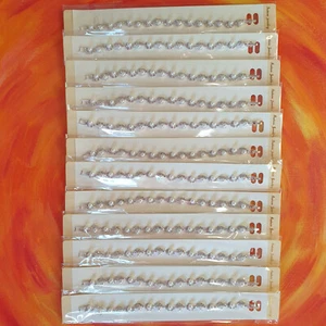 Lote de 12 pulseras a granel al por mayor de trabajo joyería fiesta bolsa rellenos plata cristal - Imagen 1 de 4