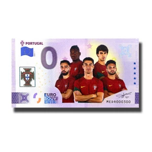Billete de 0 euros recuerdo fútbol color Portugal MEDR 2024-1 - Imagen 1 de 2