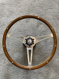 Holzlenkrad NARDI style Oldtimer Mercedes SL R107 mit Nabe - Bild 1 von 7