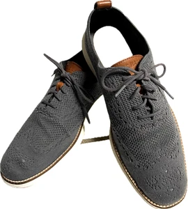 Cole Haan Original Grand Knit Wingtip II Sneaker Herren 10 M grau elfenbein C27961 - Bild 1 von 5