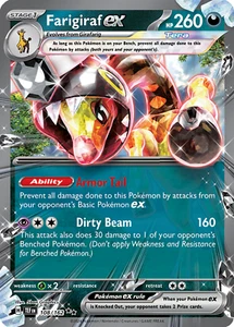 Farigiraf EX - 108/162 - Ultra Rare (Double Rare) Temporal Forces - Picture 1 of 2