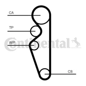 ContiTech Timing Belt Kit Set - Part No: CT1164K1 - 163 Teeth - EO Quality - Picture 1 of 3