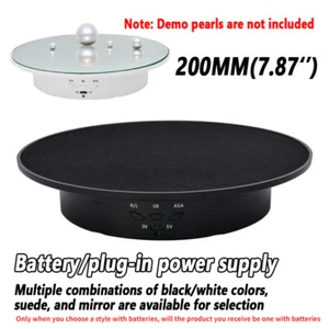 8KG Battery/Plug in Power 20CM Display Stand 360° Electric Turntable Show Holder - Picture 1 of 18