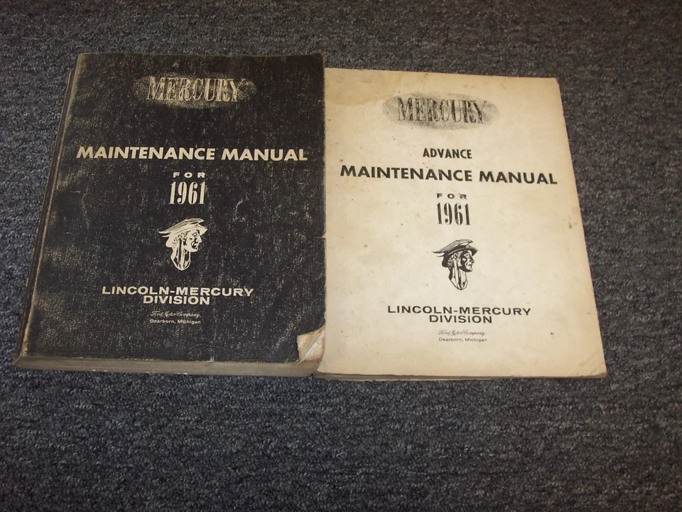 Mercury Comet Monterey 1961 Meteor Colony Park Shop conjunto manual de reparación Foto 1 de 1