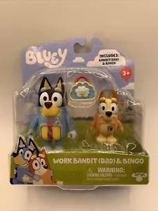 Bluey 2021 Work Bandit und Bingo Figurenset NEU KOSTENLOSER VERSAND - Bild 1 von 2
