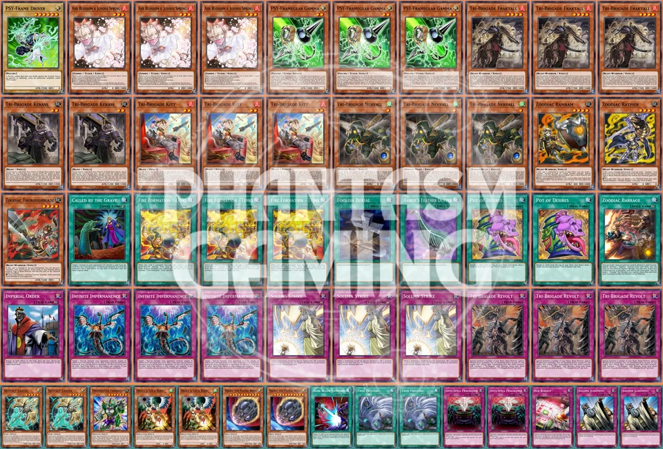 Tri-Brigade Zoodiac Deck Solemn Judgment Droll Lock Bird Yugioh - Image 1 of 1