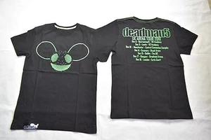 DEADMAU5 GREEN HEAD UK ARENA TOUR 2010 T SHIRT NEW OFFICIAL MAU5HEAD 4X4=12 - Picture 1 of 8