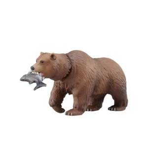 Modellino Takara Tomy Ania Animal AS-25 orso marrone con pesce nuovo - Foto 1 di 3