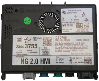 2014-2015 Chevy Corvette C7 HMI módulo multimídia novo infotainment fabricante de equipamento original 23443755 - Imagem 1 de 4