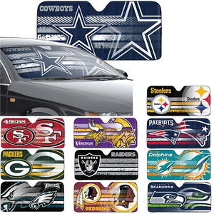 New NFL All Team Car Truck Windshield Folding Front Window Sun Shade Large Size - Picture 1 of 36