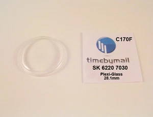 New Watch Crystal For SEIKO 6220 7030 SKYLINER Plexi-Glass Spare Part C170F - Picture 1 of 1