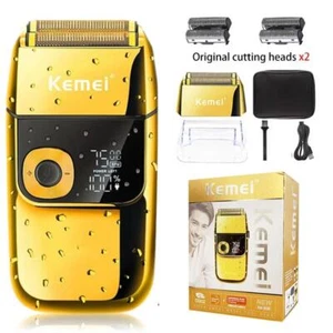 Rasoio Professionale Elettrico Ricarica USB Metallo Moderno Multicolore Viso LED - Foto 1 di 27
