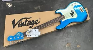 Bajo vintage V4BBL en azul Bayview - Imagen 1 de 4