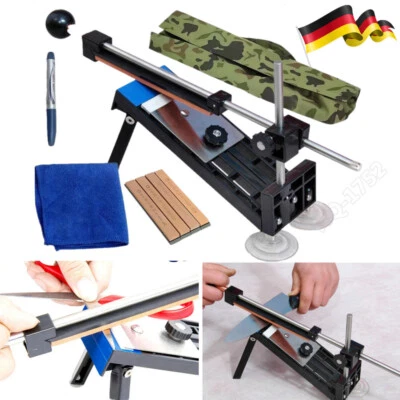 Knife Sharpener Professional with 4 Sharpening Stone Knife Sharpener with Adjustable Angle - - Image 1 of 4