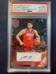 2023 Donruss Elite Alperen Sengun Impact Impressions Auto PSA 10 Card PSA 8 - Bild 1 von 2