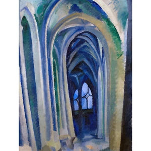 Robert Delaunay Saint Severin großer Wandkunstdruck 18 x 24 Zoll - Bild 1 von 5