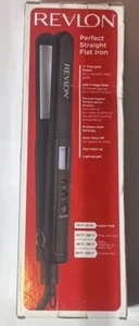 Revlon Fast Smooth Styling Perfect Straight Flat Iron 1” Ceramic Plates - Picture 1 of 6