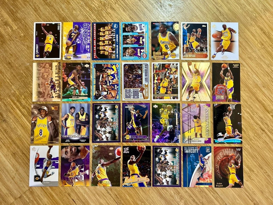 Lote de cartões de basquete Kobe Bryant (novatos e muito mais) - Imagem 1 de 4