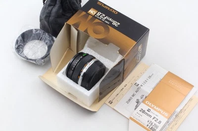 【ALMOST UNUSED IN BOX】  Olympus OM System Zuiko MC Auto-W 28mm F/2.8 Lens JAPAN - Image 1 of 4