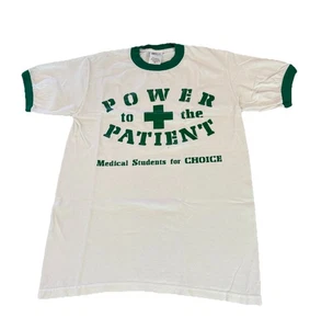 Vintage Medical Students For Choice Shirt WMNS S Power To The Patient Pro Choice - Picture 1 of 8