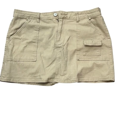 HOT KISS Cargo Skirt Khaki Utility Style Juniors Size 13 - Image 1 of 3