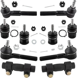 OEM Front Upper & Lower Ball Joints Inner & Outer Tie Rod Ends Dodge SUV Trucks - Foto 1 di 14