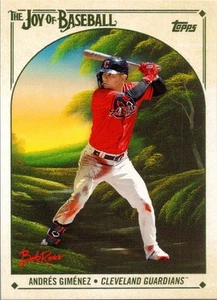2023 Topps x Bob Ross: The Joy of Baseball #51 Andrés Giménez - Picture 1 of 2