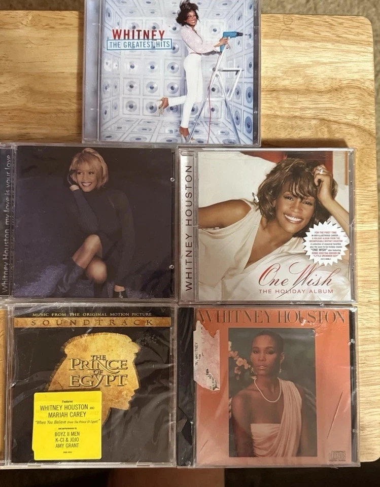 Whitney Houston 5CD Lot. Self Titled, My Love Is, One Wish, Greatest, & Egypt. - Image 1 of 4