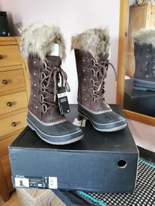 Sorel Joan of Arctic Women's Waterproof Snow Boots Size Uk3 Eu36 Cattail Brown - Picture 1 of 8