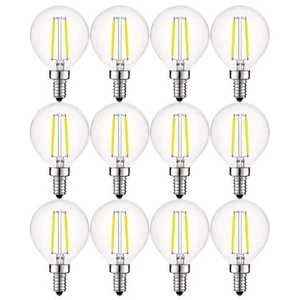 12x Luxrite LED G16.5 Globe Bulb 4W (40W Equivalent) Bright White 400lm E12 Base - Picture 1 of 7