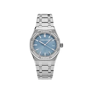 Audemars Piguet Royal Oak 77451ST.ZZ.1361ST.03 'Ladies' Stainless Steel Blue - Picture 1 of 12