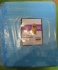 24x24 Zoll Welpen Pipi Pads Dicke Saugfähig Blau Farbe Training Pads 100 XXL Pads - Bild 1 von 3