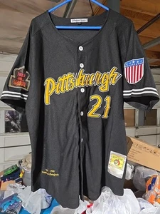 Headgear Classics Negro League 1931-40 Pittsburgh Crawfards maglia da baseball LG  - Foto 1 di 23