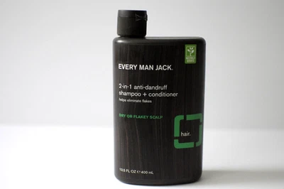 Champú acondicionador anticaspa Every Man Jack 2 en 1 13,5 oz cuero cabelludo seco escamoso Foto 1 de 4
