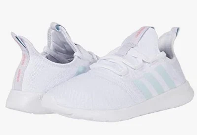 New adidas Cloudfoam Pure 2.0 Shoes Women's size 7 White And Baby Blue - Image 1 of 4