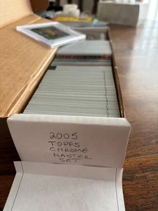 2005 Topps Chrome MASTER NFL Football Card Set COMPLETE w/ RCs & Subsets &Relics - Picture 1 of 24