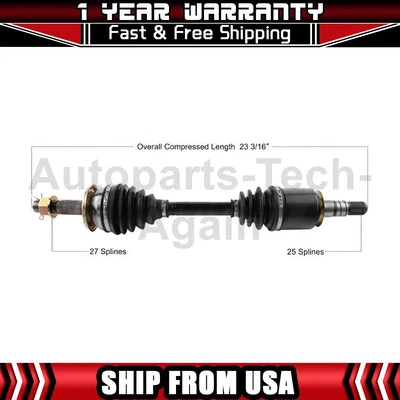 1 передний правый вал оси CV Trakmotive подходит для 2013 INFINITI G37 2015 INFINITI Q40 - Изображение 1 из 2