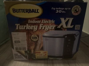 Freidora de pavo eléctrica digital Butterball XL 20 lb acero inoxidable USADA UNA VEZ - Imagen 1 de 5