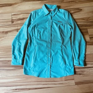 Columbia PFG Omni Shade Tamiami Tunika Shirt Damen Gr. S Blau Langarm Oberteil - Bild 1 von 7