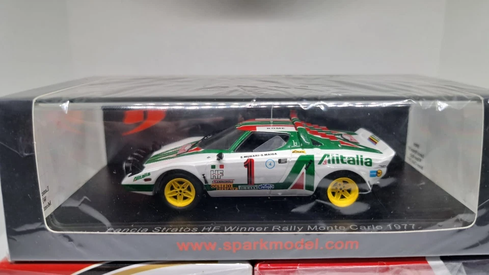 SPARK S9090 1/43 LANCIA STRATOS HF MUNARI - MAIGA WINNER MONTECARLO RALLY 1977 - Immagine 1 di 4