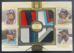 Parche cuádruple definitivo Topps 2024/5 #ARCR Acuña Rodriguez Robert Carroll - Imagen 1 de 2