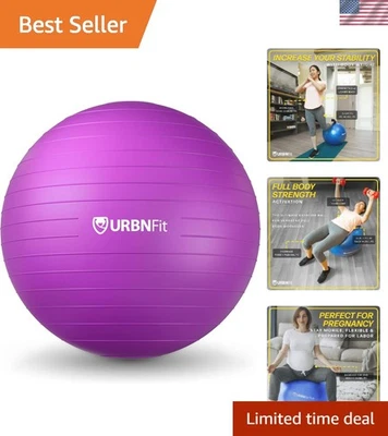 Pelota de Yoga Suiza Anti-Explosiones - Pelota de Estabilidad 55cm para Núcleo y Embarazo Fitness Foto 1 de 4