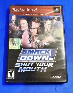 WWE SmackDown Shut Your Mouth (Sony PlayStation 2, 2002) PS2 Game Greatest Hits - Picture 1 of 2
