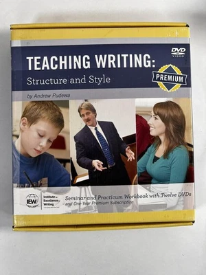 IEW Teaching Writing Structure and Style Premium Andrew Pudewa 12 DVDs Workbook - Image 1 of 4