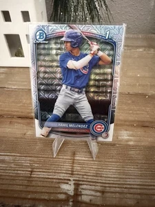 Yahil Melendez 2025 1st Bowman Chrome Refractor Mega Mojo Cubs Prospect - Picture 1 of 2